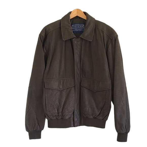 Leather Bomber Jacket 